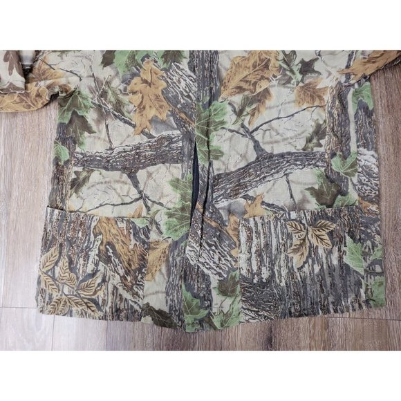 Men's M Reg Camouflaged Hunting Button Shirt Lightweight Breathable Full Zip LS - Picture 2 of 7